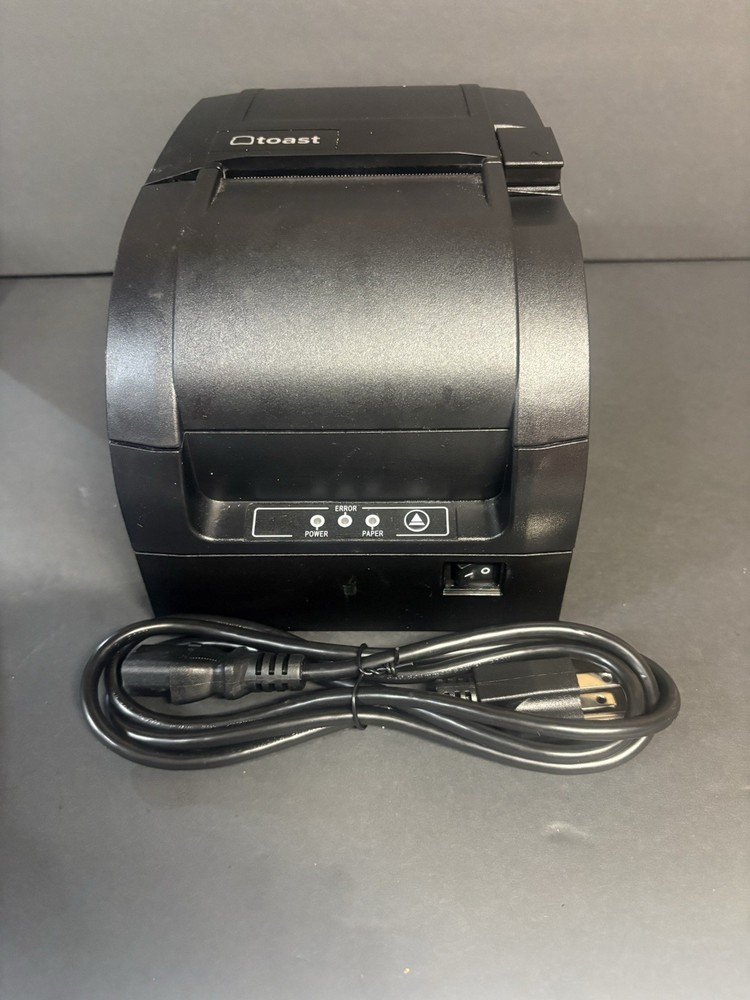 Toast TKP300 Kitchen Receipt Printer POS Ethernet and Power Cord
