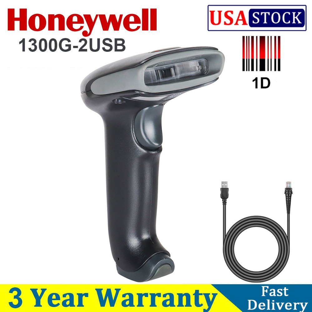 Honeywell Hyperion 1300G-2USB 1D Laser Imager Barcode Scanner Reader Kit USB