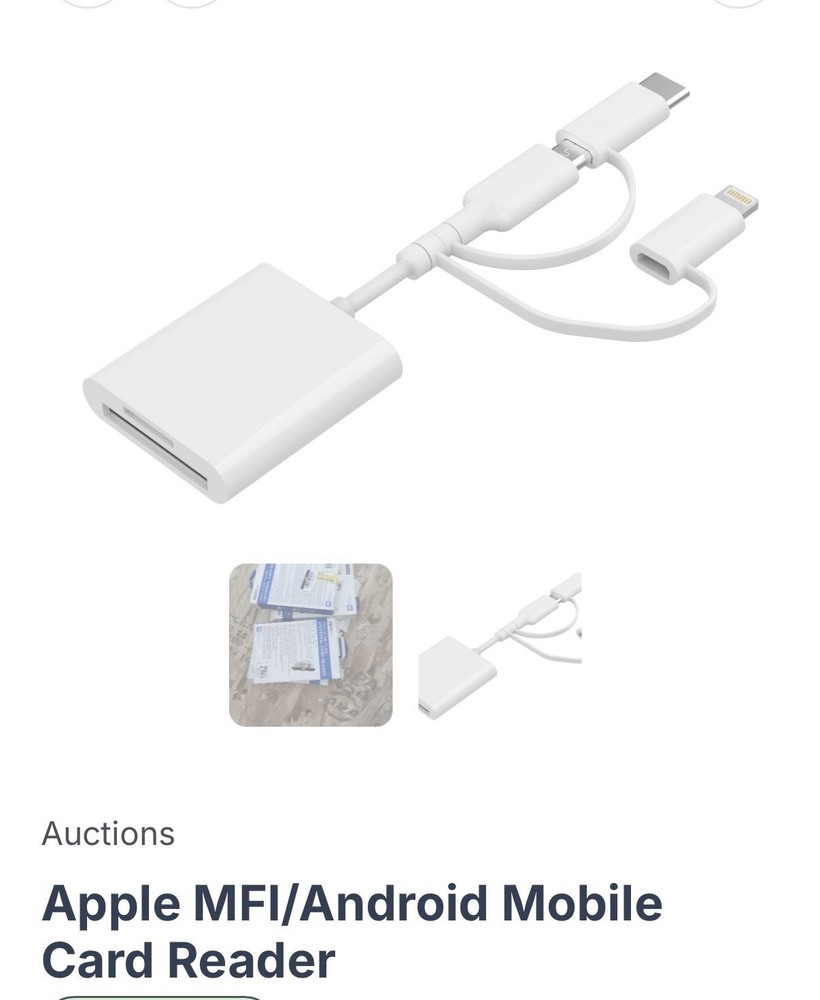Apple MFI/Android Mobile Card Reader