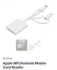 Apple MFI/Android Mobile Card Reader