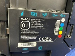 Unique Secure ME01-AG04 POS Touch Terminal Base with Two Tower Modules Open Box