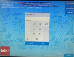 NCR 7761-3100-0064 15″ Touchscreen Terminal Windows POS w Card Reader