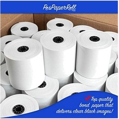 1-Ply Bond Printer Paper Roll 50 Rolls