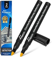 Universal Currency Fake Bill Checker Pen 2-Pack – Compact and Reliable Solution