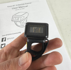 Eyoyo R30 Wearable 1D Wireless Ring Barcode Scanner Mini Finger Reader