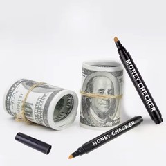 Money Bill (2 Counterfeit Pens) – Counterfeit Bill Detector Pen with Upgraded