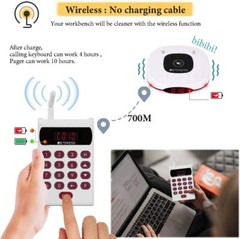 Retekess TD161 Wireless Paging Querying System 10 Buzzers Food Truck Clinics Bar