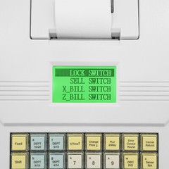Electronic Cash Register, 40 Keys Raised Keyboard, ECRs Complete POS Cash System