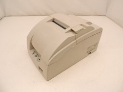 White Epson TM-U220PB M188B POS Network Receipt Printer w/ New 2 Color Ribbon