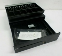 HP APG Series 100 Electronic Cash Drawer 16″ x 16.8 Black NO LOCK