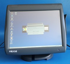 Micros Workstation 5A System Unit PN: 400814-101J – with Table Stand ORACLE POS