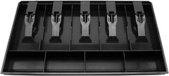 Cash Register Drawer Insert Tray with 5 Bill/4 Coin Compartments for Money Stora