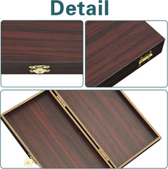 2 PCS Wooden Lockable Currency Tray, Metal Cash Box Single Row Currency Tray …