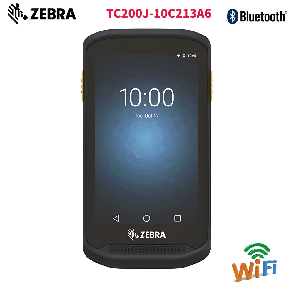Zebra TC200J-10C213A6 Bluetooth Wi-Fi 2D Area Imager Barcode Scanner In Battery