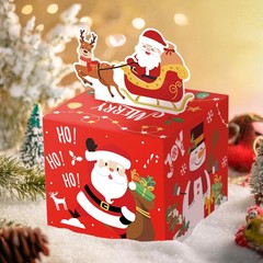 DIY Christmas Surprise Money Box Holder Cash Gift Pull Transparent Bags 30 PCS