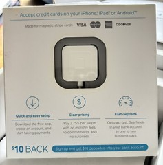 NEW Square – Magstripe Reader with Lightning Connector – Glossy White