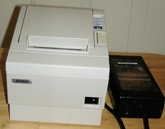 EPSON TM-T88III POS THERMAL RECEIPT PRINTER – MODEL 129C – SERIAL INT/F – TESTED