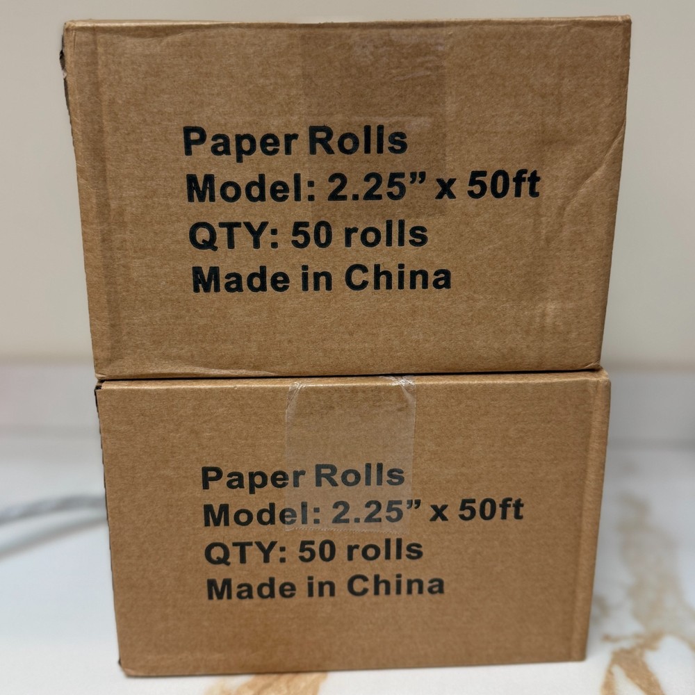 PosPaperRoll 2-1/4 inch x 50 ft Thermal Paper Roll – 50 Count