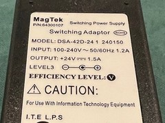 Magtek 64300107 Genuine Excella STX Power Supply