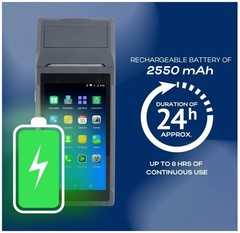 POS PDA Q2i Receipt Printer 58mm High Speed Thermal Printer w/ Android 11, 5.5″