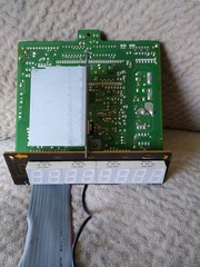 Sharp XE-A110 Electronic Cash Register Parts: Digital Display Circuit Board Swit