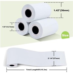 High-Quality 2-1/4″ x 50′ Thermal Paper – 100 Rolls