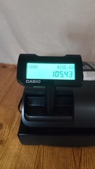 Casio PCR-T500 Electronic Cash Register w/ Operating & Drawer Keys Tested Works!