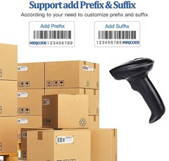 Wired Barcode Scanner Reader for Computers – USB Handheld QR PDF417 UPC EAN Gun