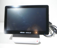 Parts/Repair: Oracle Micros Workstation 6 POS Terminal w/Stand & Card Reader (B)