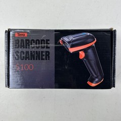 Tera Barcode Scanner Wireless 1D Laser Cordless Barcode Reader USB 5100 Yellow