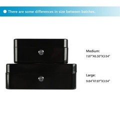 Locking Steel Large Cash Box with Removable Coin Tray and Key Lock9.84″x 7.87…
