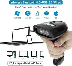 Versatile CCD Barcode Scanner with Auto-Sensing & 2600mAh Battery – NT-1228BC