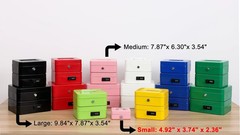 Locking Steel Mini Cash Box with Removable Coin Tray and Key Lock for …