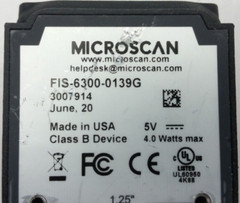 Microscan FIS-6300-0139G Mini Hawk Sensor 5V 4.0 Watts max
