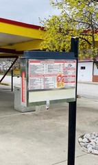 Order-Matic Curbside Stall Menus Ordermatic POS Drive-In Stainless Steel -22 Set