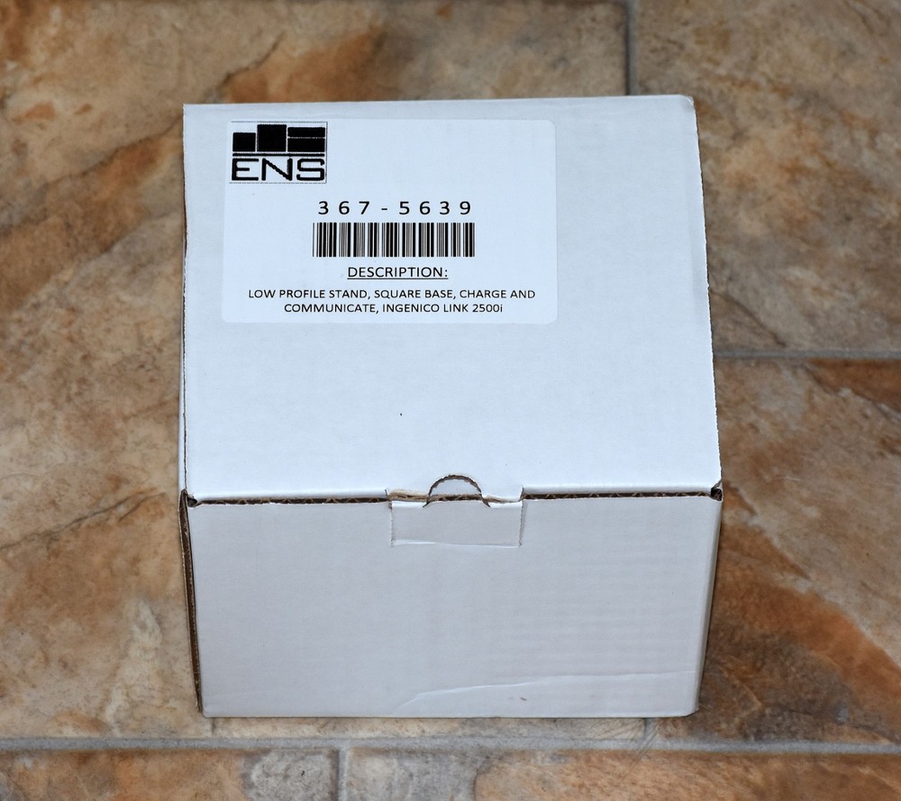 ENS 367-5639 Stand Square Base Charge+Comm for Ingenico Link 2500i – NEW