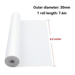 Thermal Printer Paper 8.5×11 Inch 6 PCS Rolls 162 PCS Sheets US Letter
