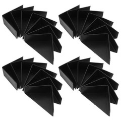 200Pcs Reusable Black Plastic Frame Protectors for Wood Doors Cabinets Edges