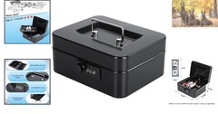 Efficient Cash Box with Removable Money Tray – Perfect for Family & Business