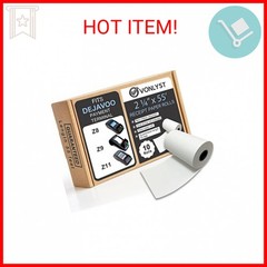 Vonlyst Credit Card Machine Paper Roll for Dejavoo P1 P3 P8 QD1 QD2 Z8 Z9 Z11 (1