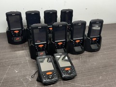 Lot Of 10 Janam XM66 Mobile Computers w/ CRD-P4 4-Slot Chargers – P21