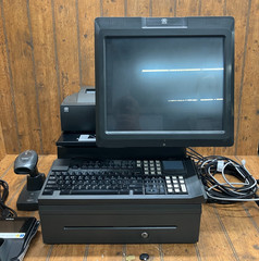 NCR Real POS 7616 w/ Monitor Keyboard Printer Scanner Card Reader Cash Drawer #2