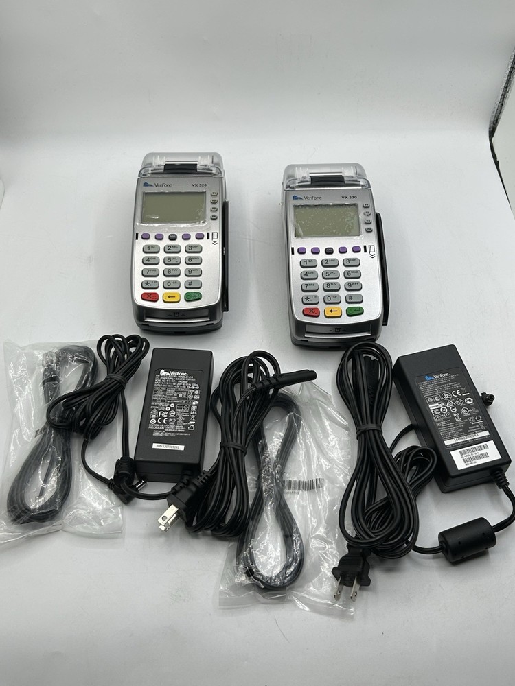 Elavon Verifone VX520 Terminal w VX820 Pin Pad Card Payment Processing POS