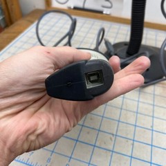 Handheld Laser Barcode Scanners W/Stand Unknown Untested