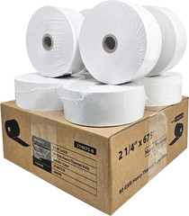 (8 Rolls) 2 1/4″ X 675′ Heavy Weight ATM Paper Rolls, 8 Rolls/Case, 80 GSM BPA F