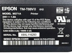 TESTED Epson TM-T88VII M371A Compact POS Thermal Receipt Printer IDN USB LAN