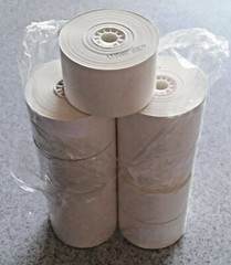 9 Pack – 44mm (1¾”) × 128′ White Bond Paper Rolls – New