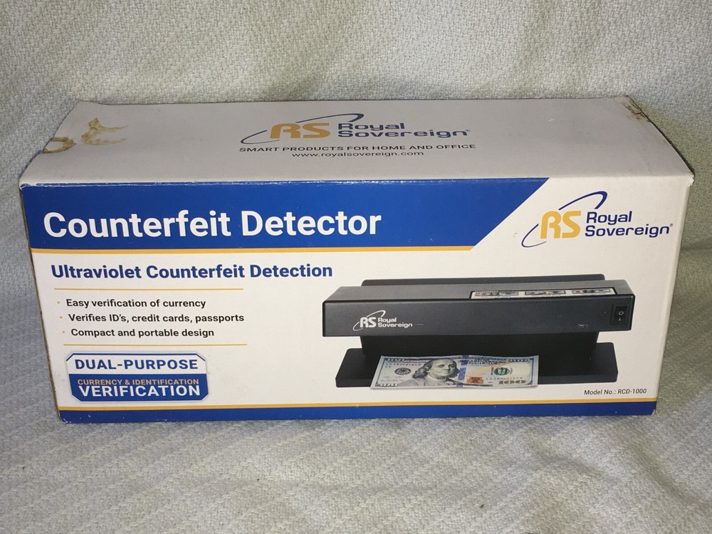 New Box Royal Sovereign RCD-1000 Counterfeit Detector Currency & Identification