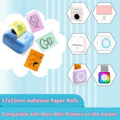 10 Rolls Colorful Mini Thermal Printer Paper Refill for Most Mini Printers, 5…