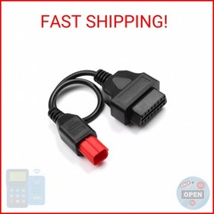 YRDGRG Euro5 Adapter 6 Pin Motorrad Bike Diagnose OBD Motorcycle 6pin to OBD2 So